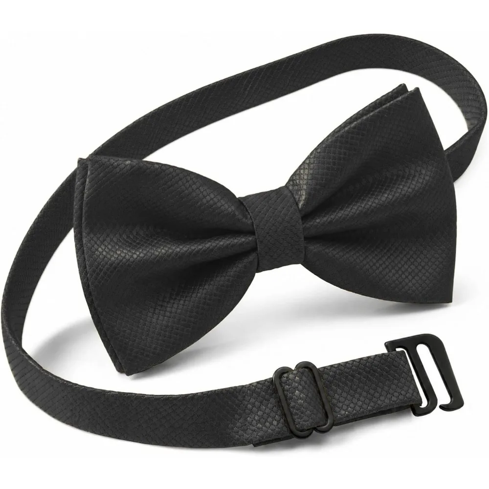 Corbata de Moño Preformada de Poliéster para Hombre - Corbatas de Moño Ajustables para Bodas y Regalos para el Novio