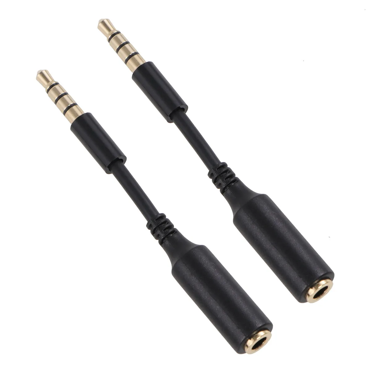 

2 PCS Earphones Wired Headphone Extension Cord 3.5mm Male to Female Audio Cable