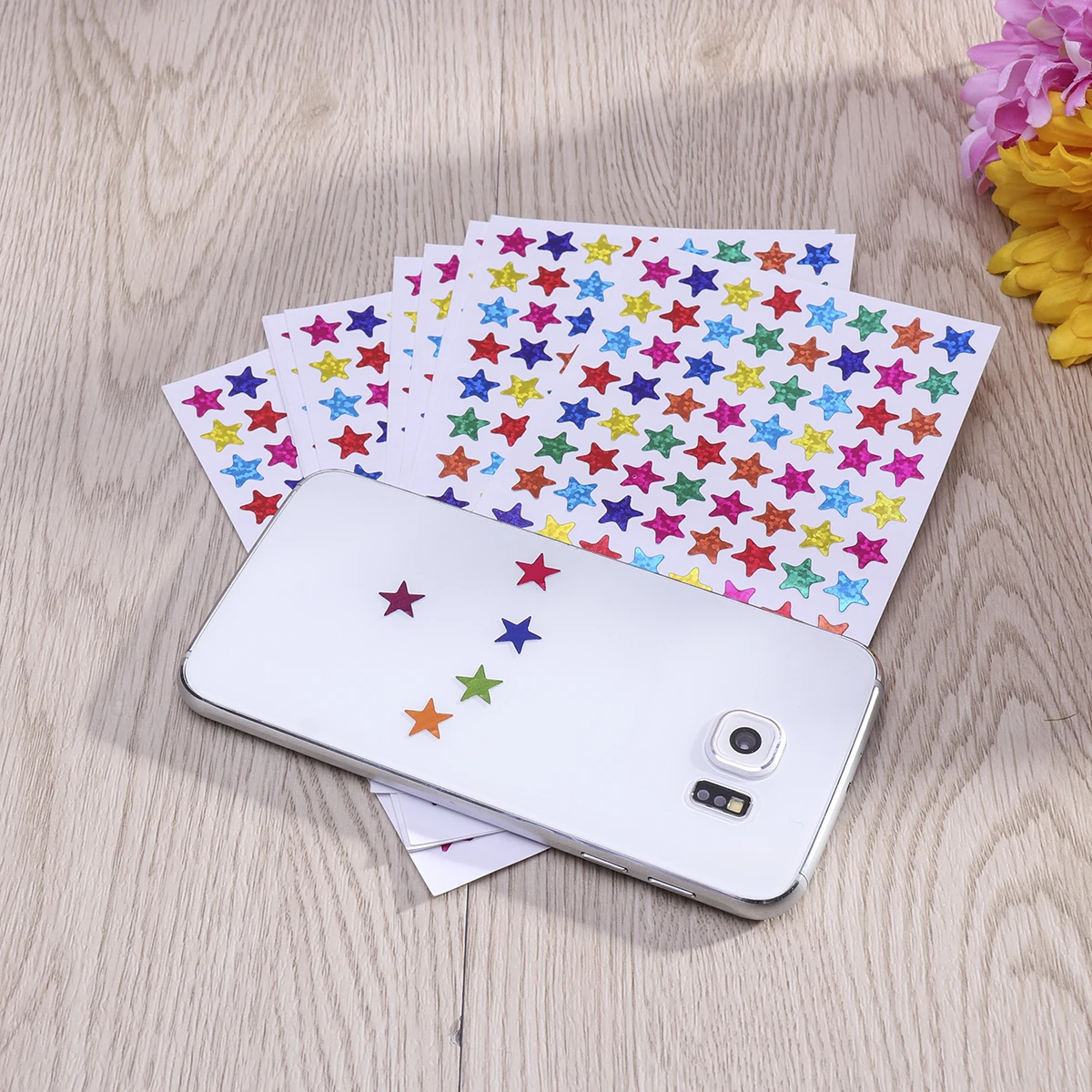 

4800 Pcs Five-pointed Star Sticker Colorful Decal Bling Stickers Colored Child