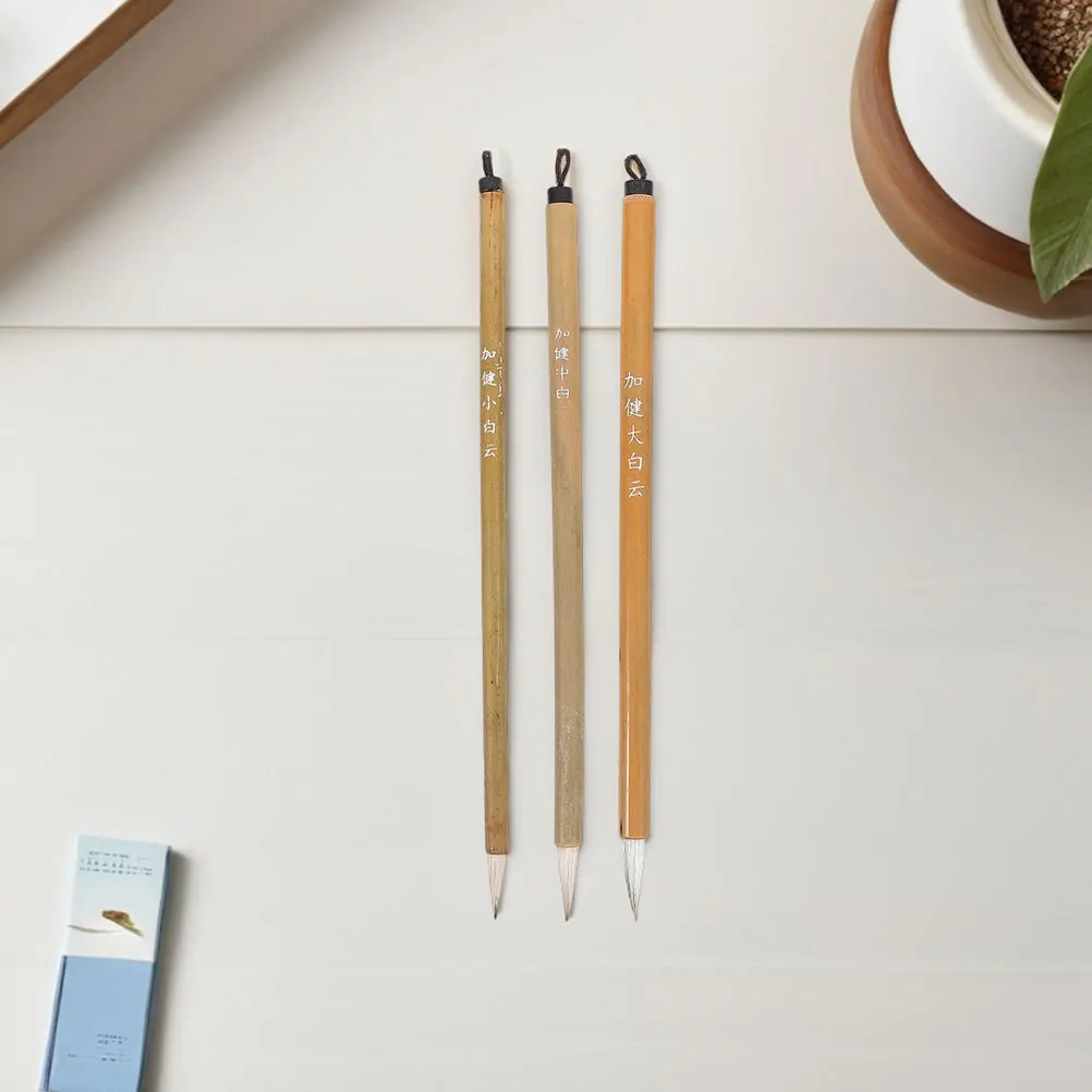 مجموعة فرش الخط الصيني مكونة من 9 قطع من فرش الكتابة الخشبية للمبتدئين، مستلزمات الرسم الصيني التقليدي #2