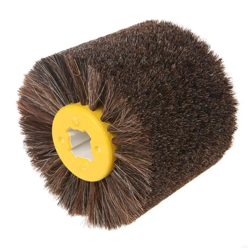 

T8UC Deburring Horsehair Round Brush for Head Polishing Grinding Buffing Wheel Woodwo