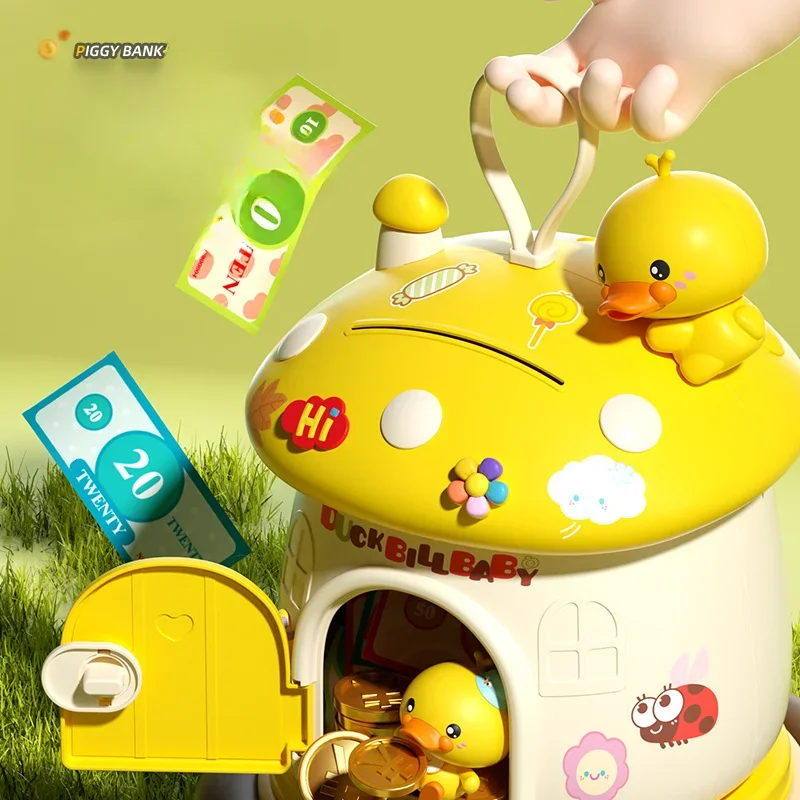 Form Sparschwein Kinder Niedlichen Cartoon Pilz 3D Aufkleber für Kreative DIY Spielzeug Schlüssel Schutz Geschenke für Kinder