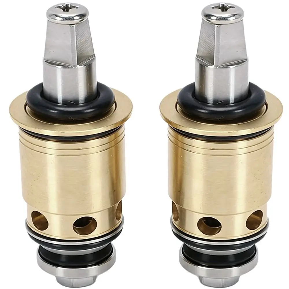 2pcs set Ceramic Faucet Cartridge Brass Material Hot Cold Water Quarter Turn Cartridge 1-099XTJKABNF &1-100XTJKABNF