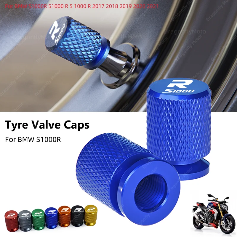 S1000R Motorcycle Tire Valve Air Port Stem Cover Cap Plug CNC Accessories For BMW S1000R S1000 R S 1000 R 2017 2018 2019 2020