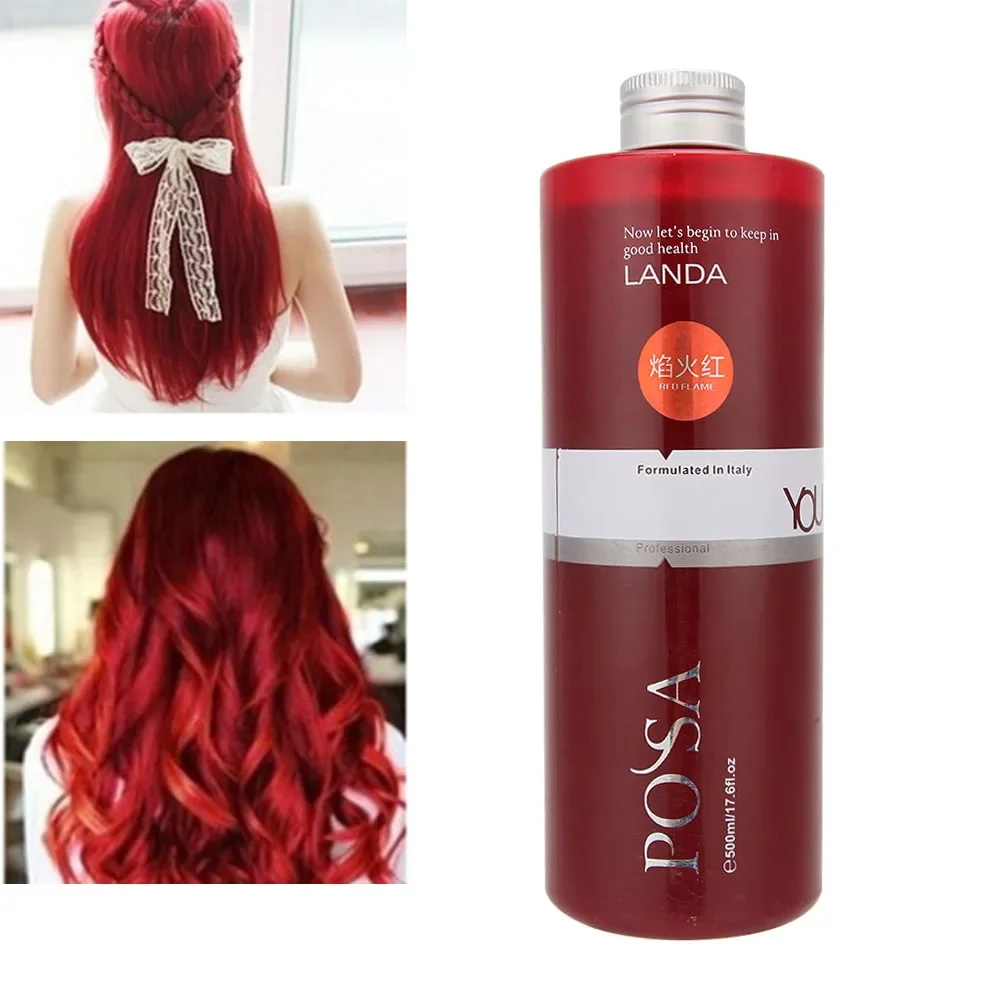 1 Pcs Flaming Red Hair Dye Cream Long-Lasing Semi Permanent DIY Color Wax Hair Coloring Not Hurt Hair Mud Paste Dye Cream