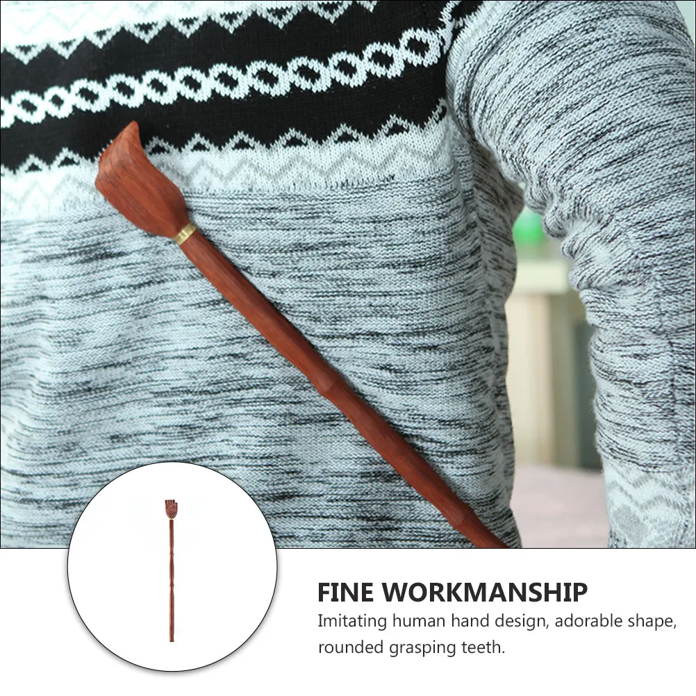 

Деревянная массажная щетка-чесалка для спины, 1 шт., полированная, безопасная для одежды и кожи, портативная, от зуда