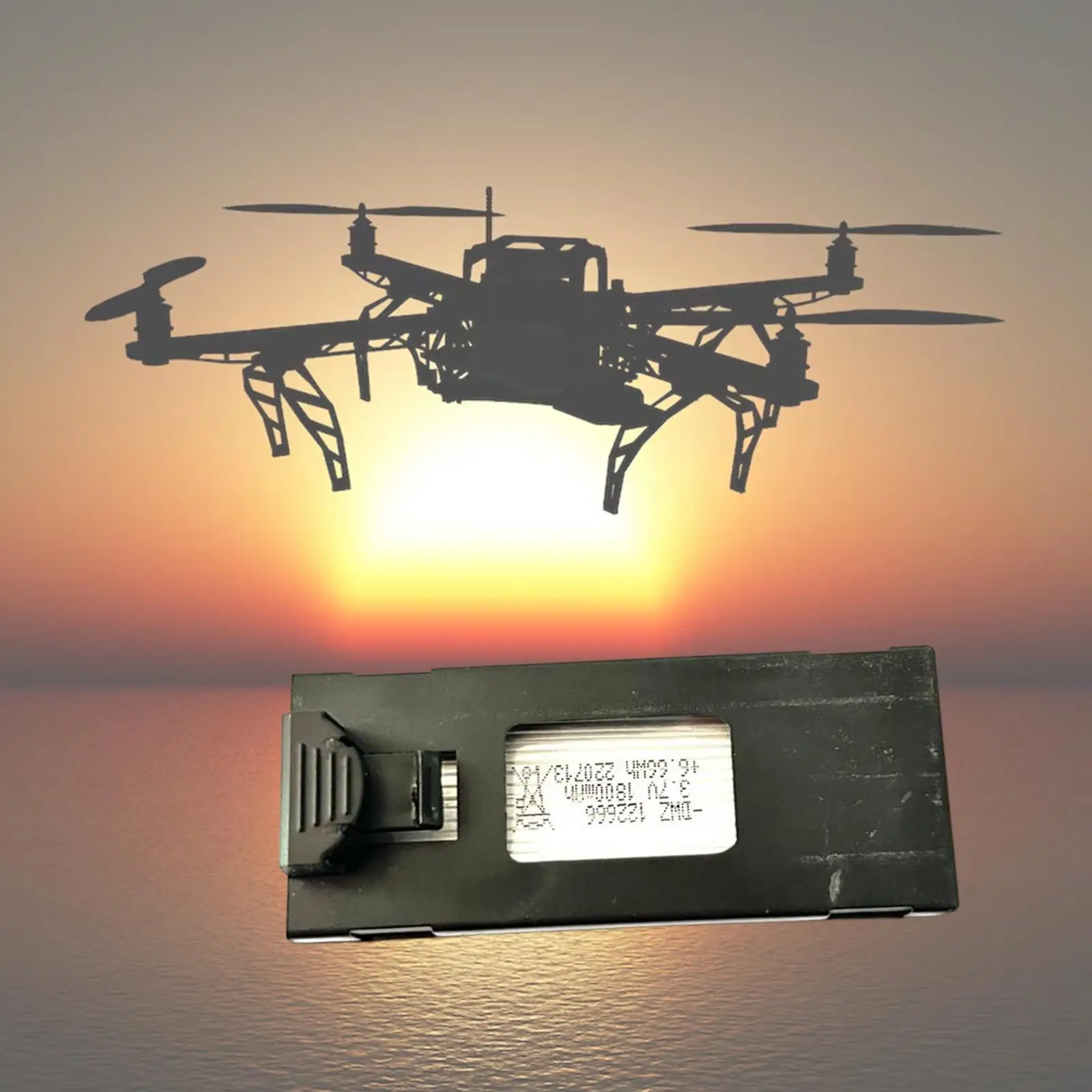 Bateria litowa o dużej pojemności łatwo zainstalować przenośne 3.7V 1800mAh dla drona H106 zdalnie sterowany Quadcopter helikopter RC zdalnie sterowanego samolotu