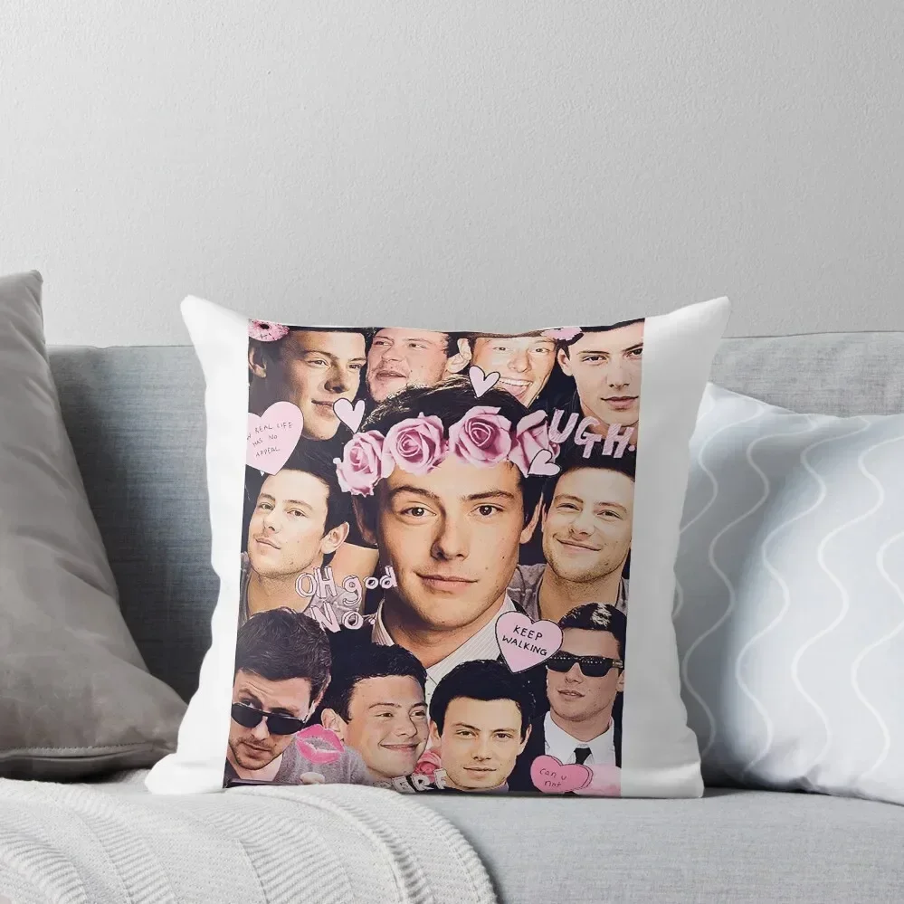 

Cory Monteith Collage Throw Pillow Christmas Cushion For Home Christmas Pillowcase Pillowcases Bed Cushions Sofas Covers pillow