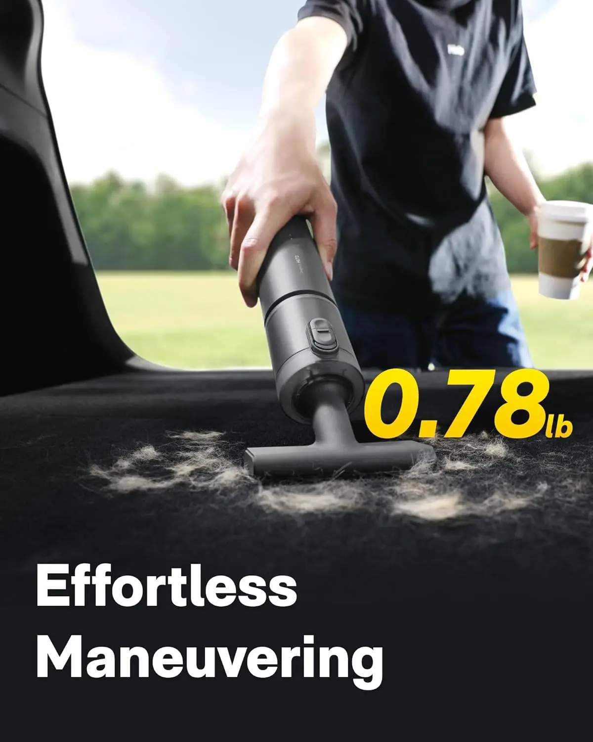 مكنسة كهربائية محمولة للسيارة لاسلكية، 4 في 1 صغيرة محمولة مع شفط 20000 باسكال للسيارة والمكتب وتنظيف المنزل