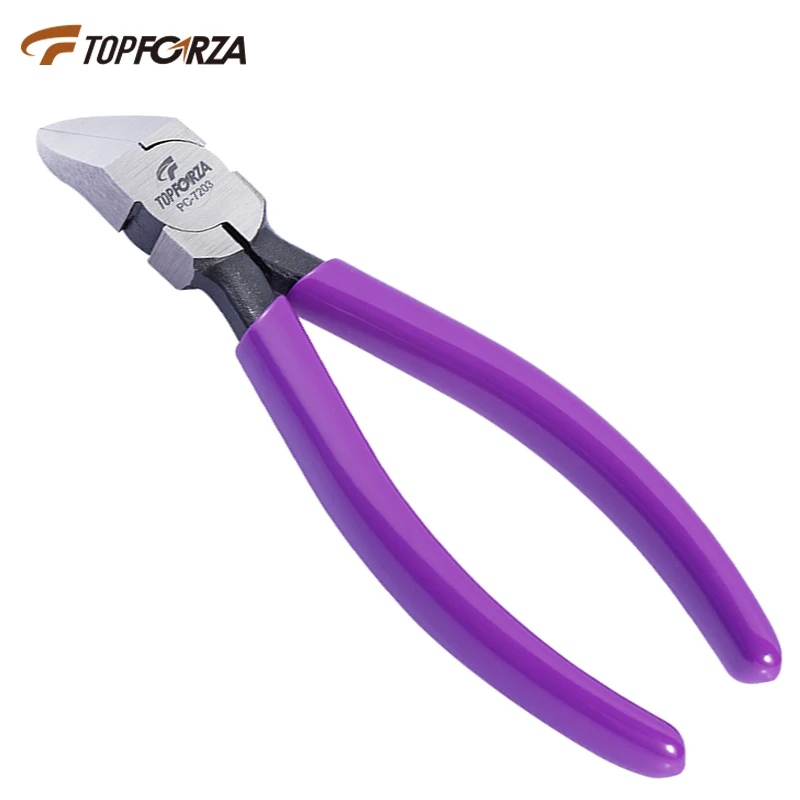 Side Cutters 45 Degree Diagonal Cutting Pliers Plastic Burrs Nippers Side Snips Flush Cutters Pliers Electronic Parts Shears