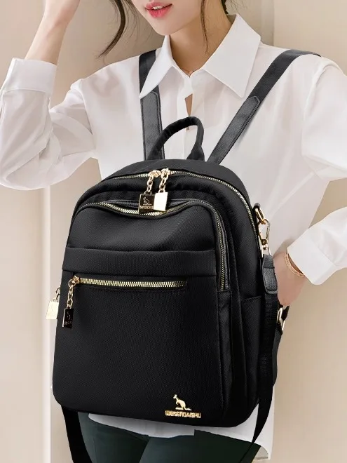 wear-resistant-pure-color-backpack-large-capacity-multi-pocket-travel-outdoor-bag-high-quality-double-shoulder-bag-for-middle