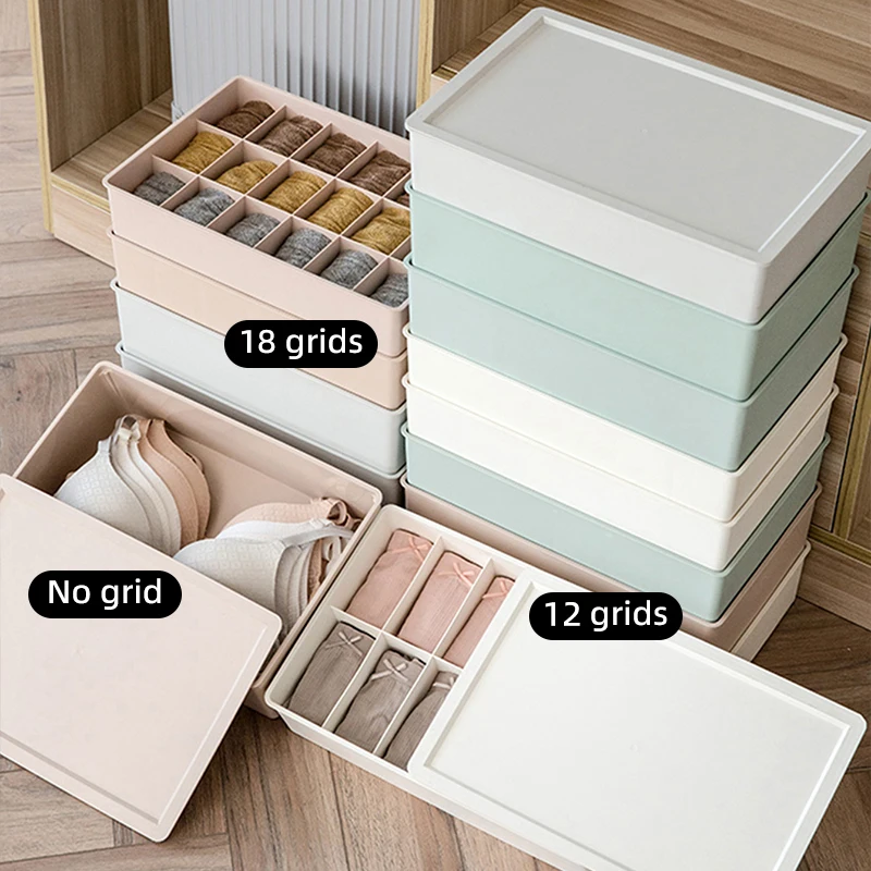 1 piece,plastic storage box,multi-functional storage box cover for socks,bras,ties,etc.,used for bedrooms,wardrobes,drawers,etc