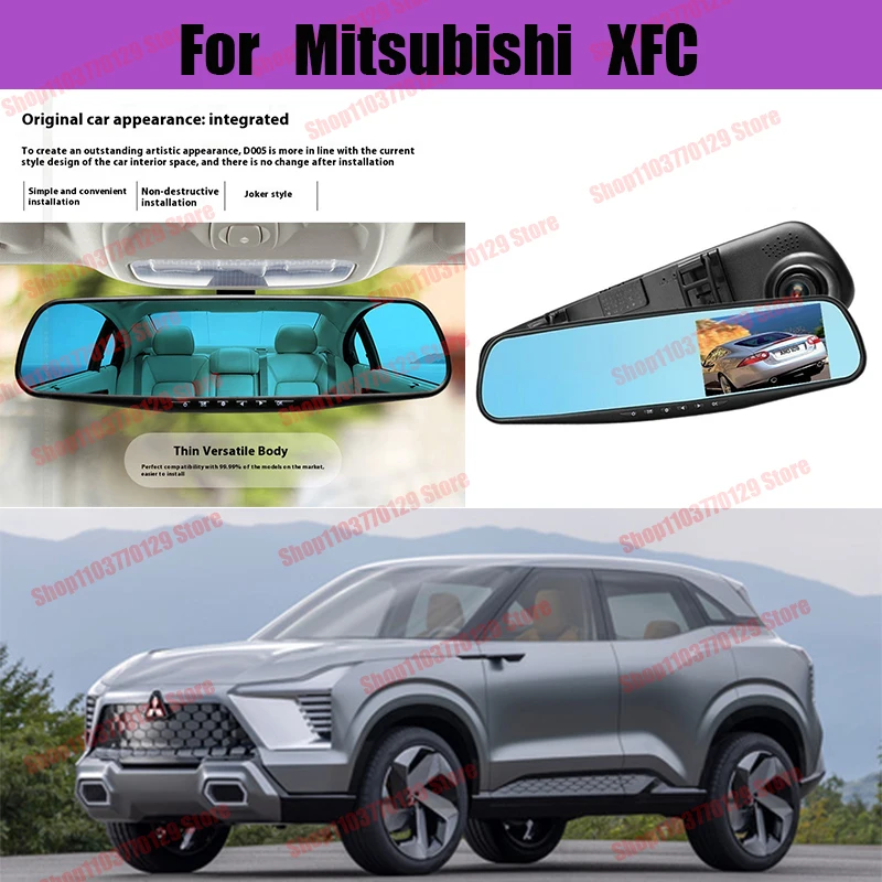 

For Mitsubishi XFC High definition dual lens driving recorder with front and rear dual recording reverse images Car dvr