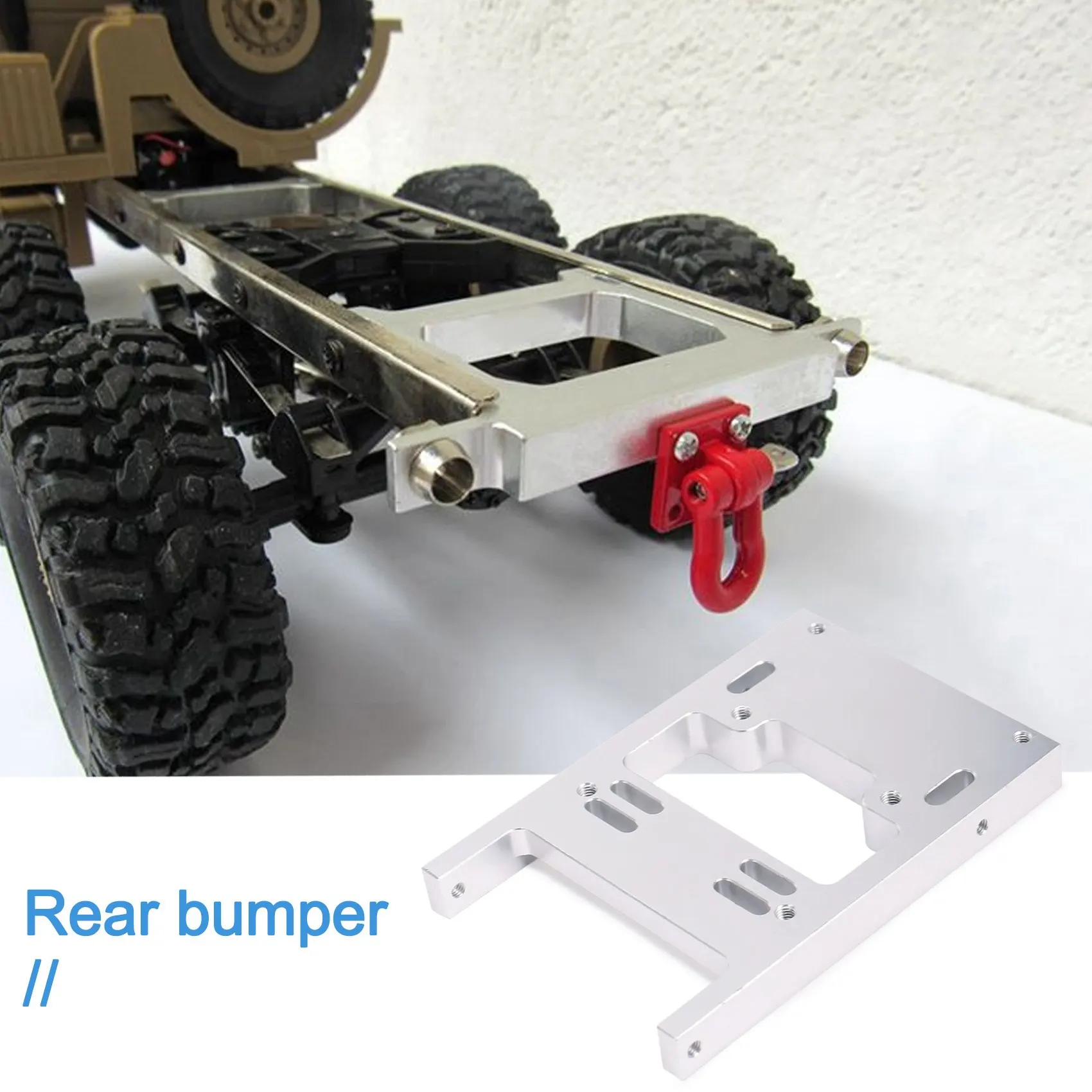 

ABUM-Metal Rear Bumper Servo Fixed Mounting Bracket Upgrade Parts For WPL B14 B24 B16 B36 C14 C24 1/16 RC Car