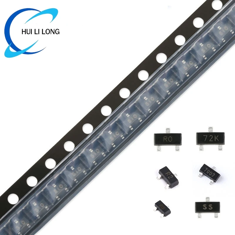 50 Stück CJ2310 2N7002K 2N7002 BSS138 CJ3400 CJ3402 CJ2306 CJ2304 CJ2312 CJ2302 CJ3134K SOT-23 N-Kanal SMD MOSFET