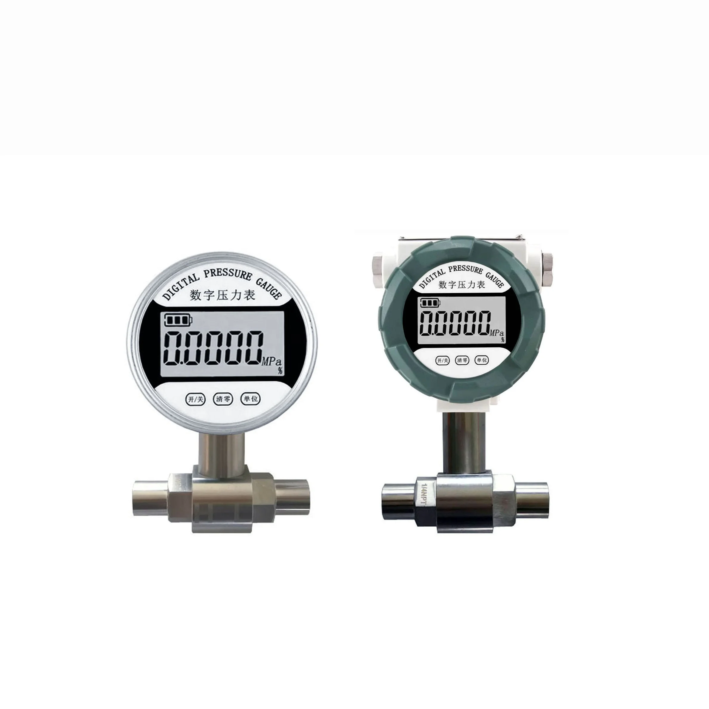 

Stainless steel housing/explosion-proof cast aluminum housing digital differential pressure gauge with Battery powered