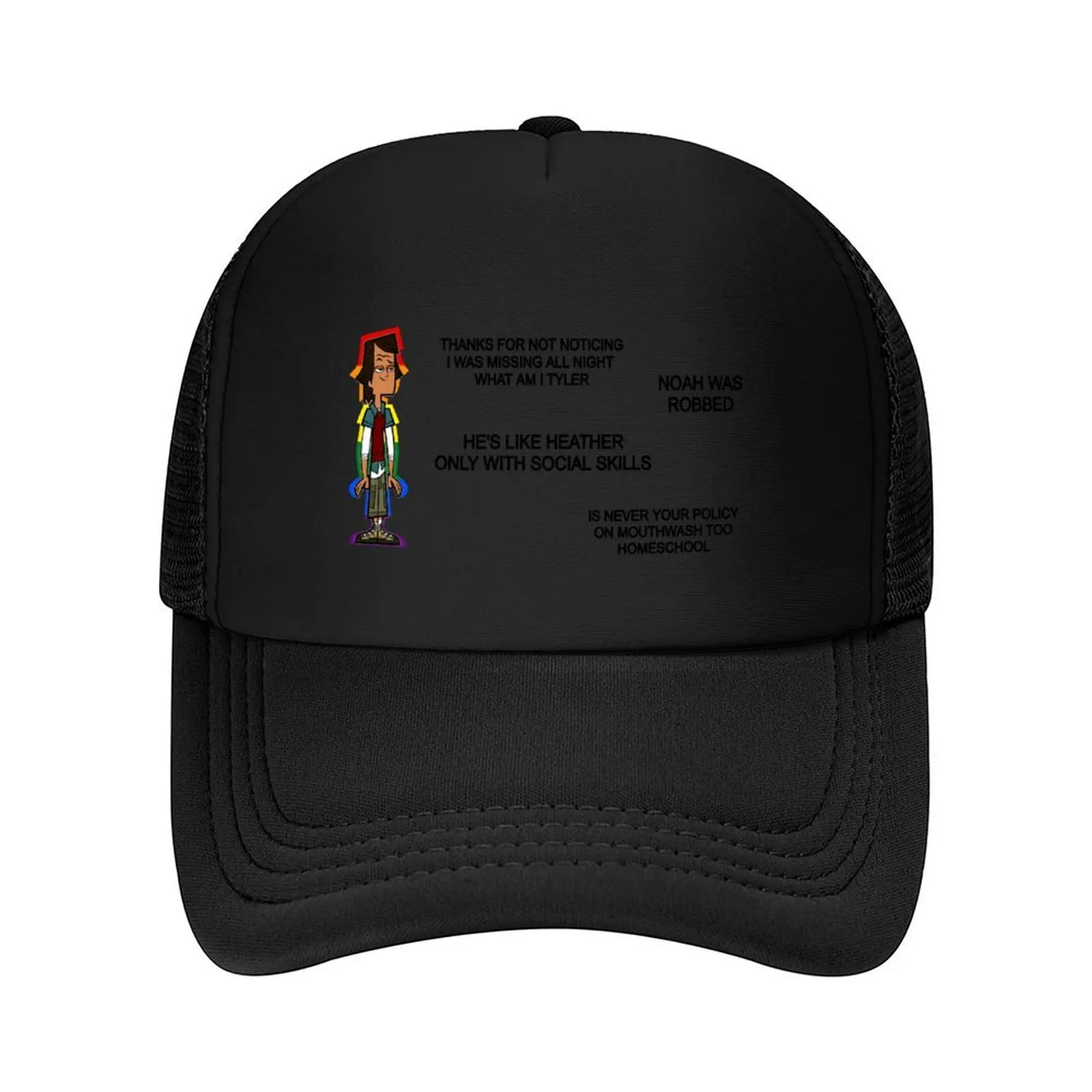 

Noah (Total Drama) roasting everyone (sticker pack) Baseball Cap Beach Golf Wear Beach Outing For Girls Men's