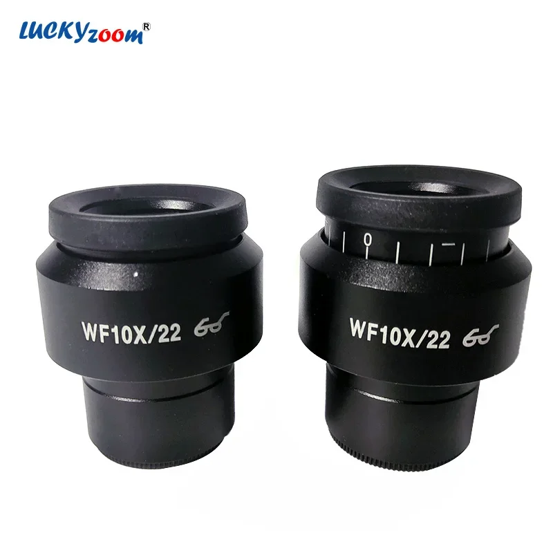 2pcs Stereo Microscope Eyepiece 10X Wide Field Binocular Trinocular Microscopio Oculars 30MM Mount High Eye Point Optical Len