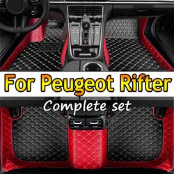 Car Floor Mats For Peugeot Rifter K9 2019 2020 2021 2022 5seat Passenger Versions Waterproof Car Carpet Foot Mat Car Accessories