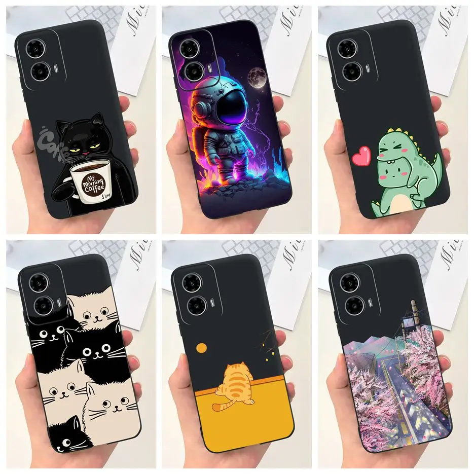 For Motorola Moto G24 Case XT2423-1 Cute Fashion Cartoon Cover Soft TPU Phone Case For Moto G24 G 24 MotoG24 Fundas 6.56'' Coque