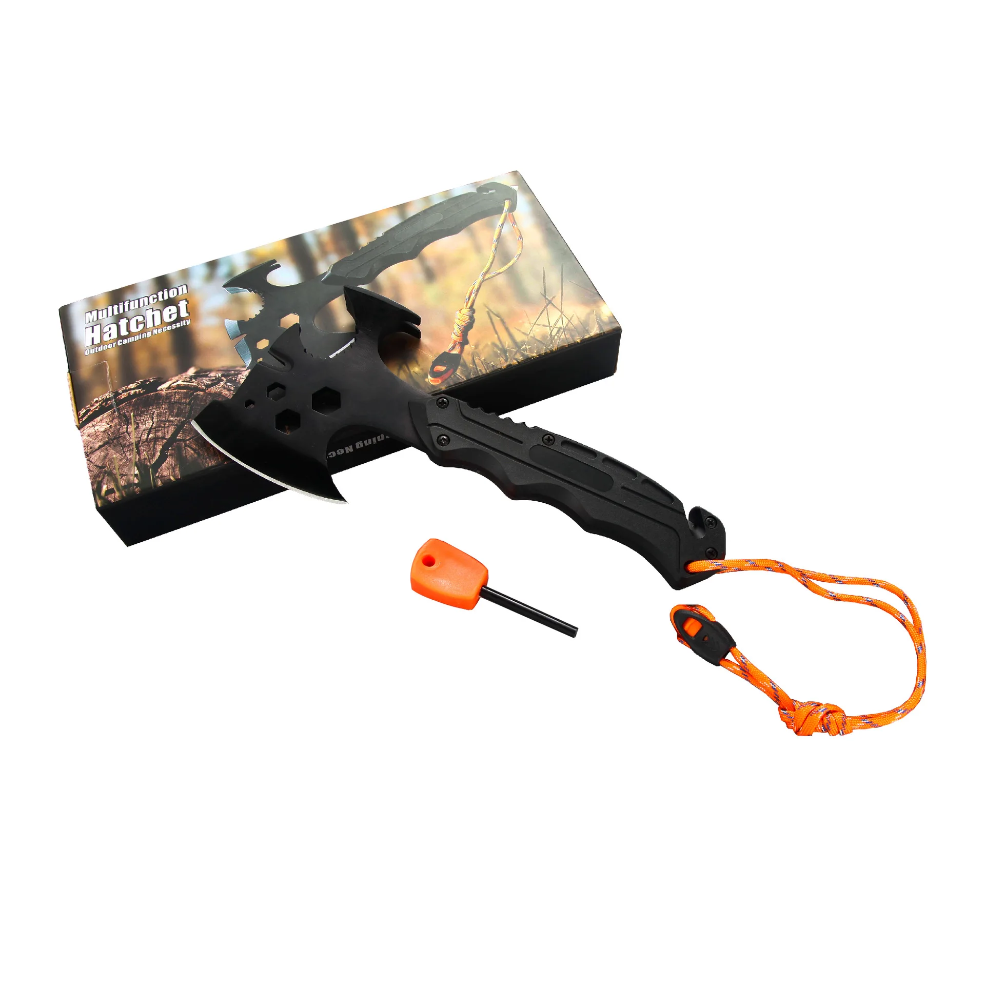 Multifunctional Outdoor Camping Site Hammer, Fire Protection Equipment, Self-protection, Multi-purpose Mountain Board Axe