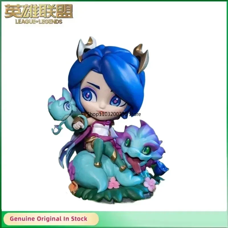 

Original LOL League of Legends FAE DRAGON Ashe13th Anniversary Q Version Anime Action Figures Collectible Ornaments Model Gift