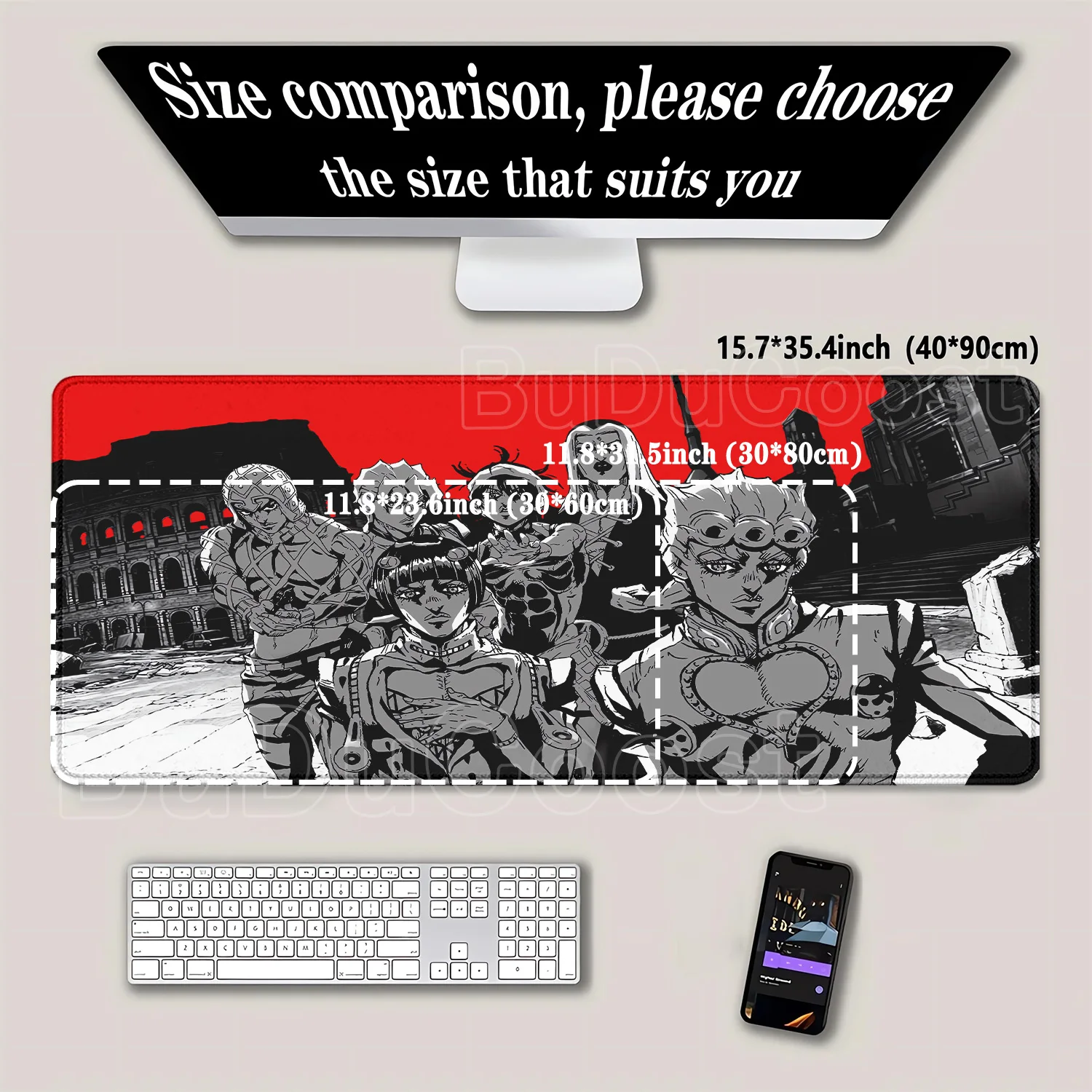 Tappetino per mouse Anime Jojo - Gaming Keyboard Typewriter recensione e prezzo