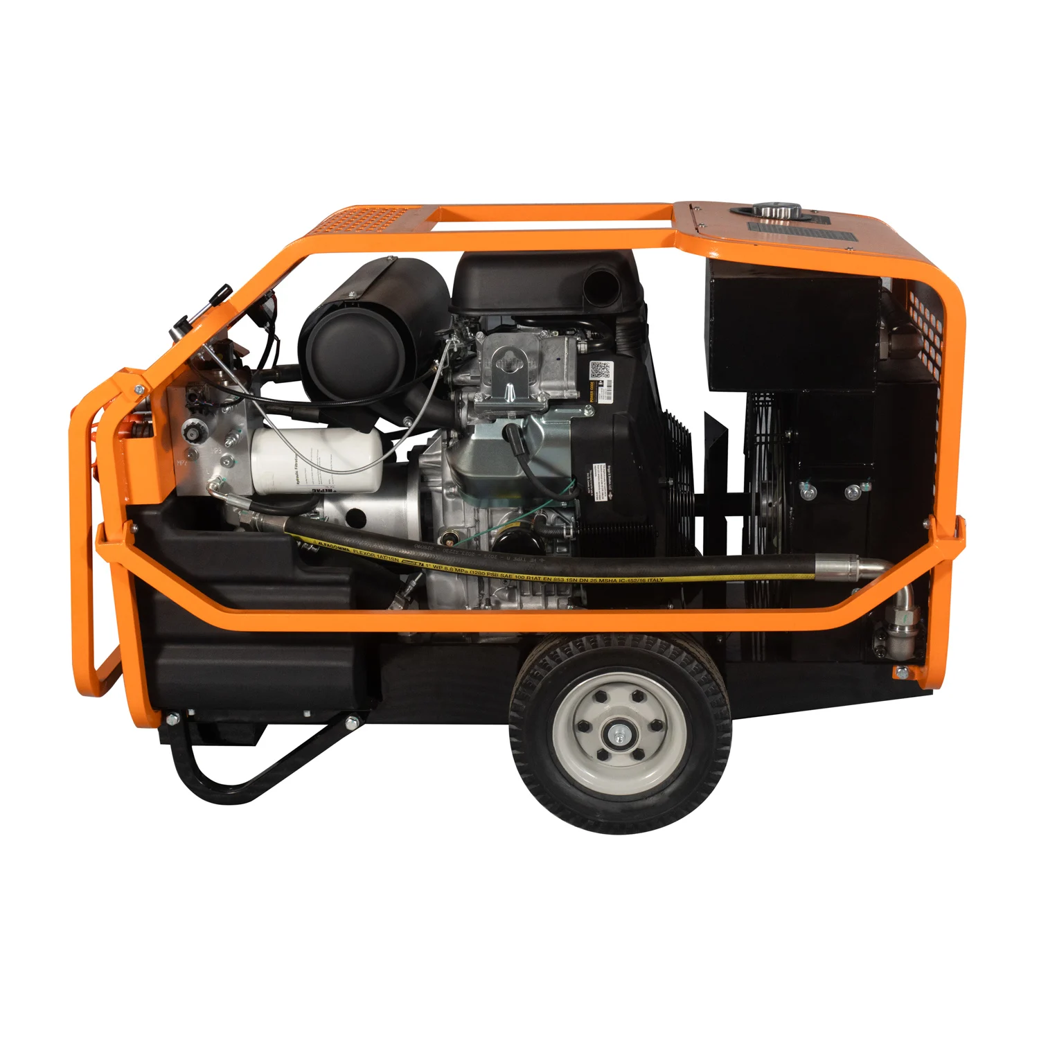Mobile 35HP Fuel Hydraulic Power Unit W/Dual-Circuit System - Hydraulic Tool Power Source