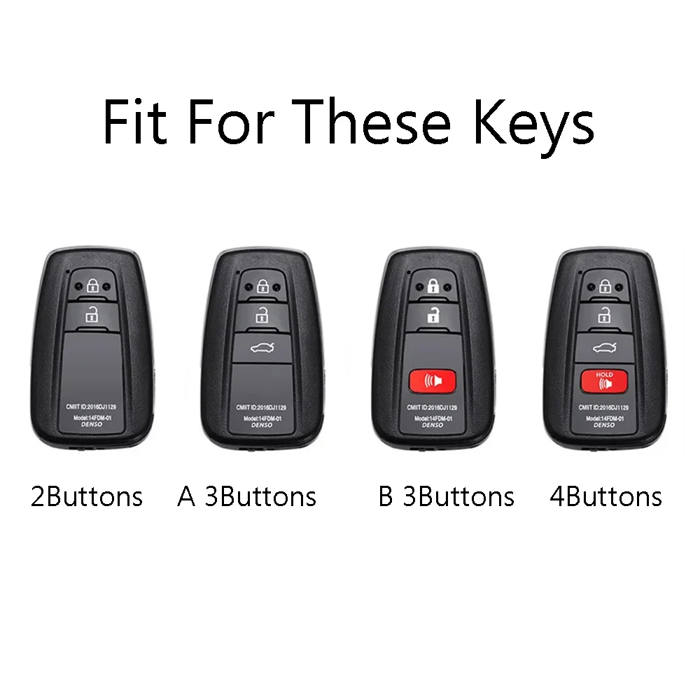 Graffiti Car Remote Key Case Cover Shell Fob For Toyota CHR Camry Corolla RAV4 Highlander C-HR Prius Land Cruiser Prado