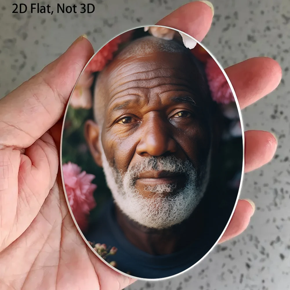 2D Flache Nicht 3D 1-teilige Benutzerdefinierte Foto-Gedenkstein-Fliese Anpassbare Friedhofsdekoration für Grab Gedenktag-Dekorationen