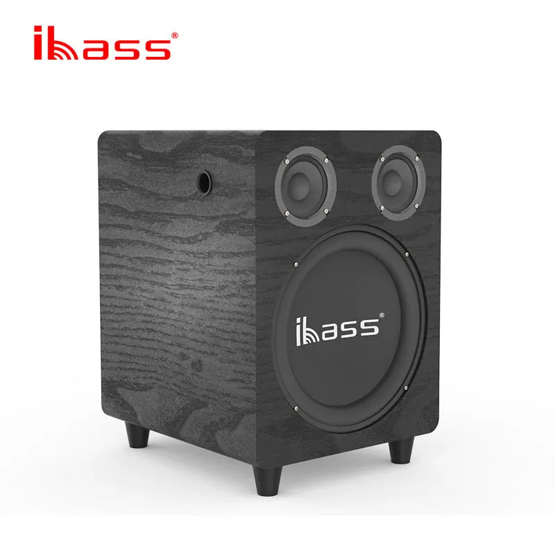 

Ibass Home 150W High-power TV Computer Audio Overweight Subwoofer Wireless Bluetooth Desktop Wooden 10-inch Multimedia Speakers