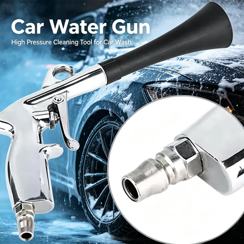 Pneumatic Tornado Dust Blower Gun With Brush Attachment High‑Pressure Dry Blower For Auto Repair And Multi‑Scene Cleaning
