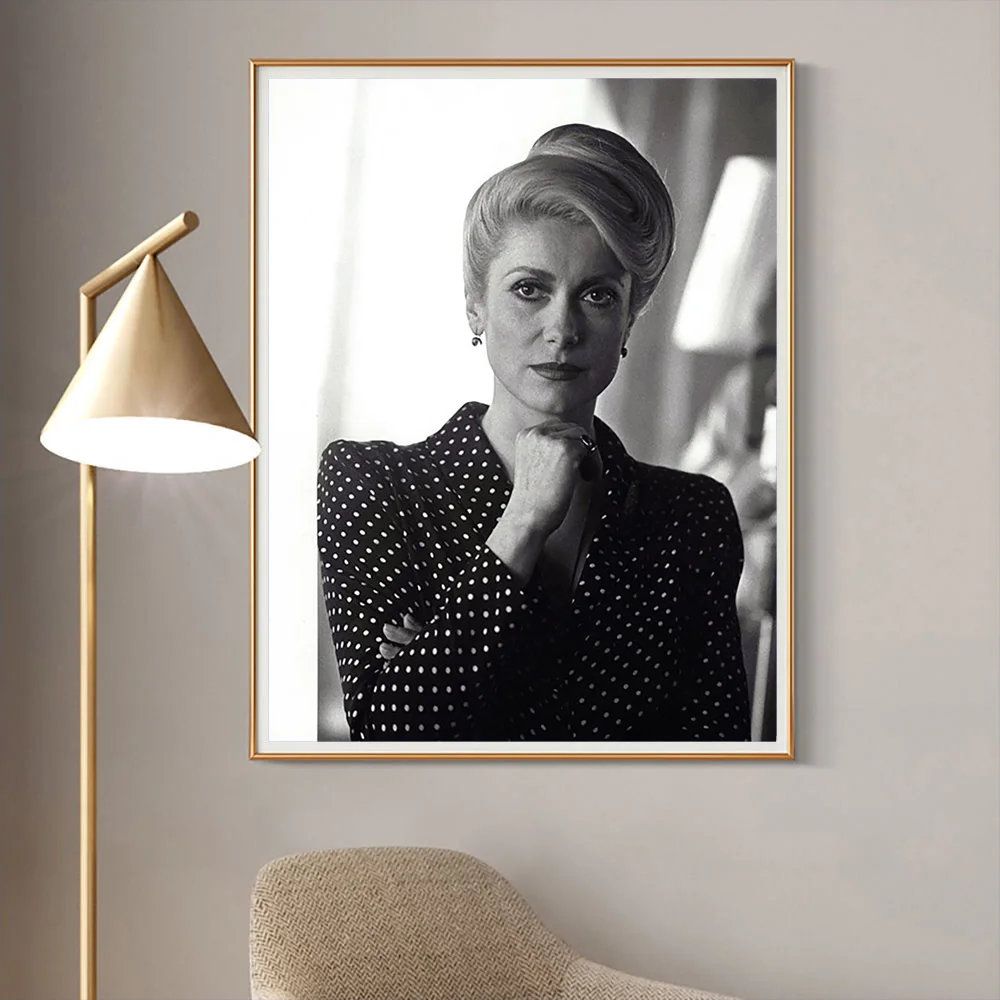 Catherine Deneuve French Actress Art Print Poster Fans Collect Gift Canvas Painting Home Decor Wall Picture