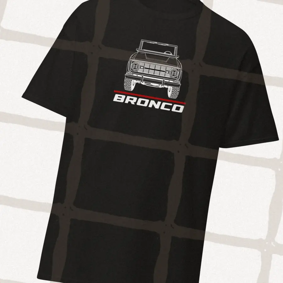 

Car Lovers T-shirt For car d Bronco Energy Sport Men's and Women's Short-Sleeved with Patterns for Summer