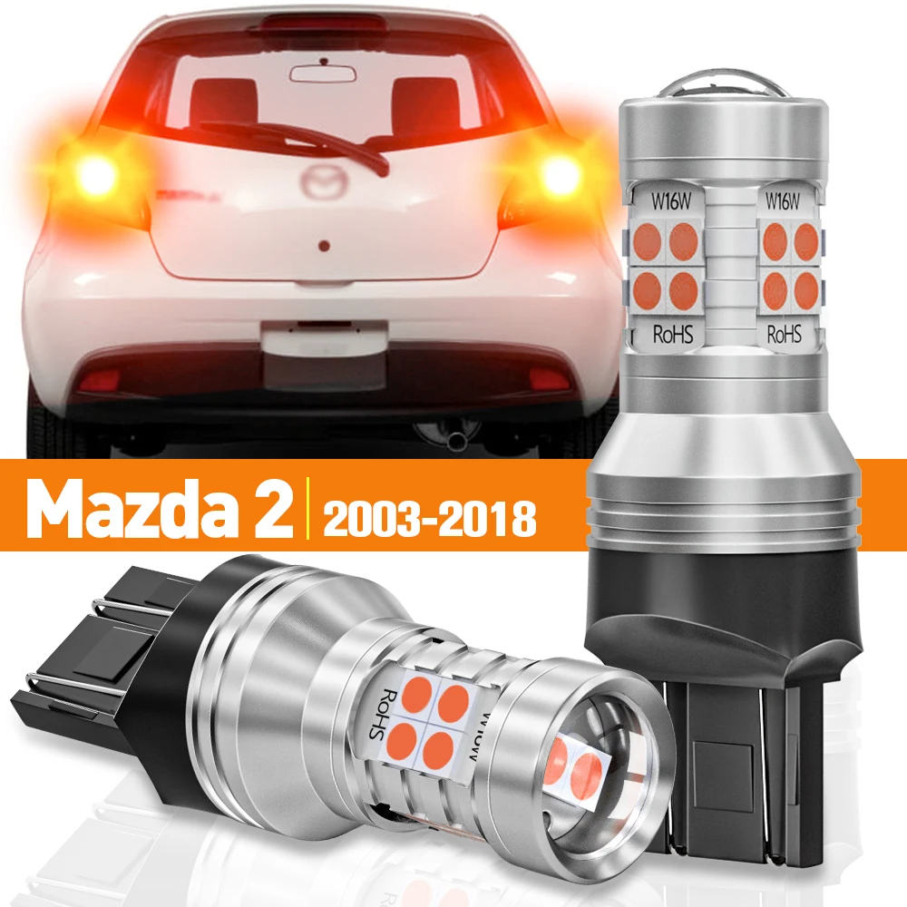 Фонарь заднего тормоза для Mazda 2 DE DH DL DJ DY 2003-2018 2008 2009 2010 2011 2012 2013 2014 2016 аксессуары Canbus, 2 шт.