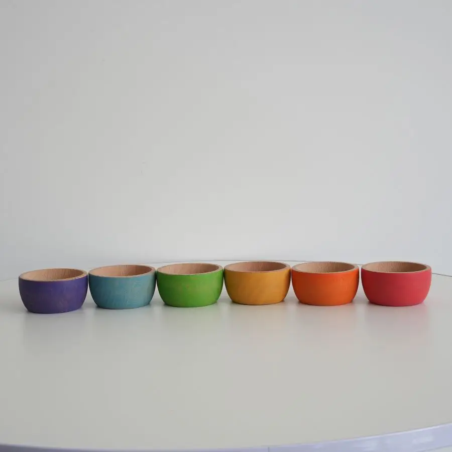 مجموعة بيض الطيور الملونة بألوان قوس قزح، وعاء التراص، ألعاب الأطفال، تصنيف الألوان، ألعاب ألغاز التعليم المبكر