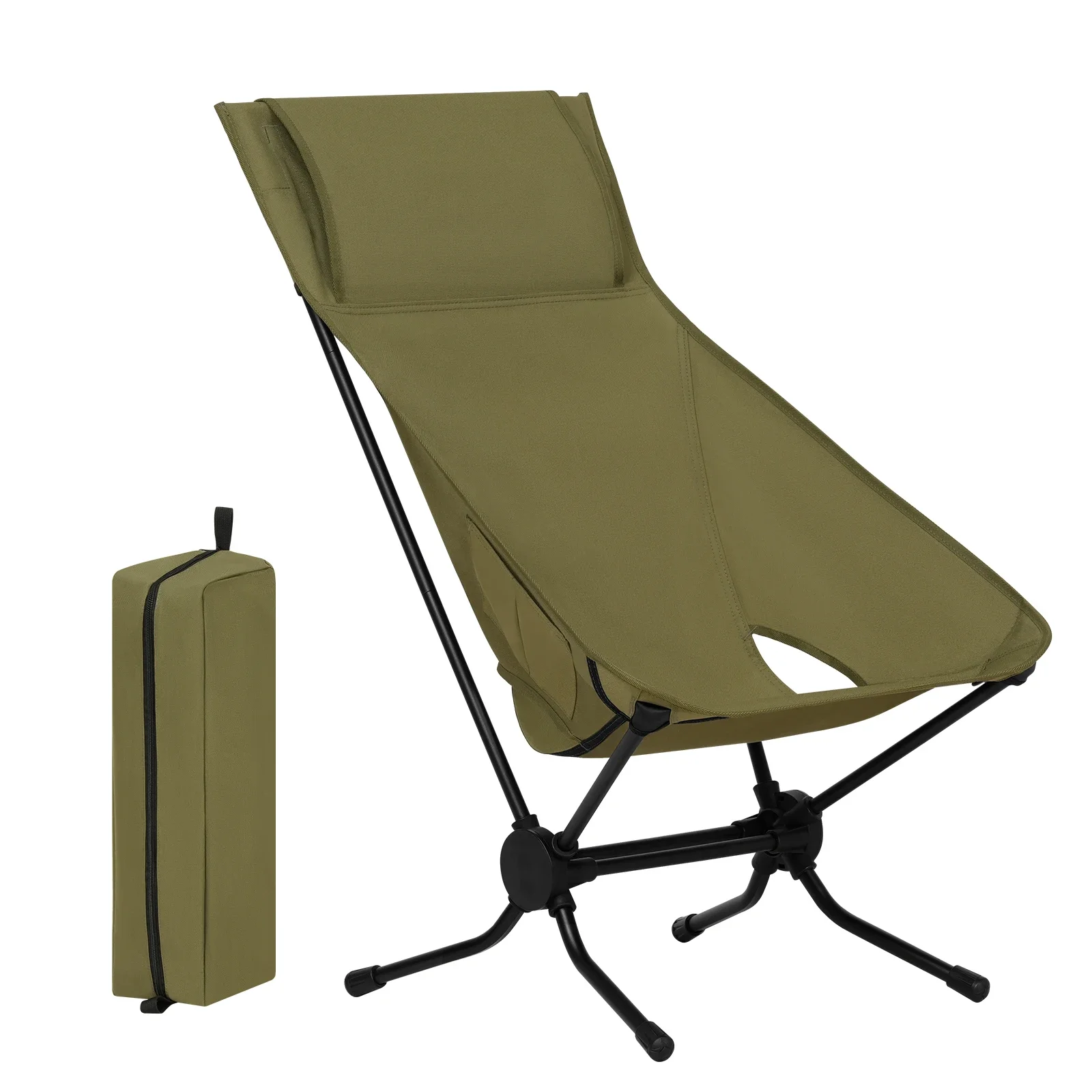 

WOLTU Folding Camping Chair Ultralight Aluminium Outdoor Lounge Fishing Chair with Carry Bag for Beach Garden BBQ Picnic