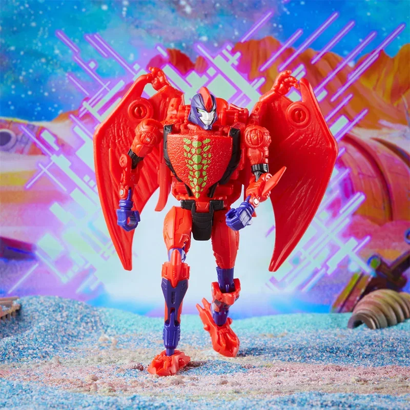 หม้อแปลง Hasbro รุ่น Predacon Evil serbansaur 12ซม. ตุ๊กตาขยับแขนขาได้คลาสดีลักซ์ Asli koleksi hadiah mainan anak-anak