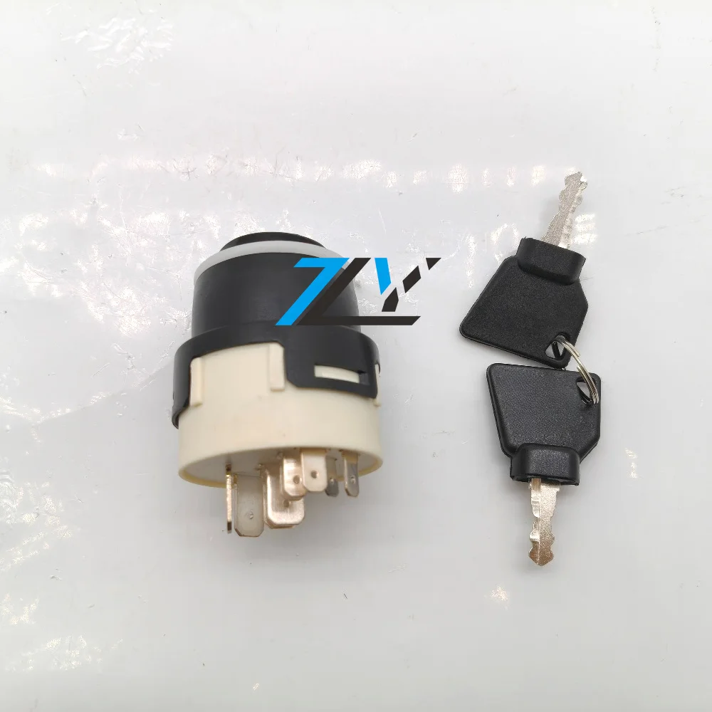 701/80184 9-Pin Ignition Switch with 2 Keys compatible with 3CX 4CX 3DX 5CX 214 215 216 JS200 JS220 backhoe loaders 701/45500