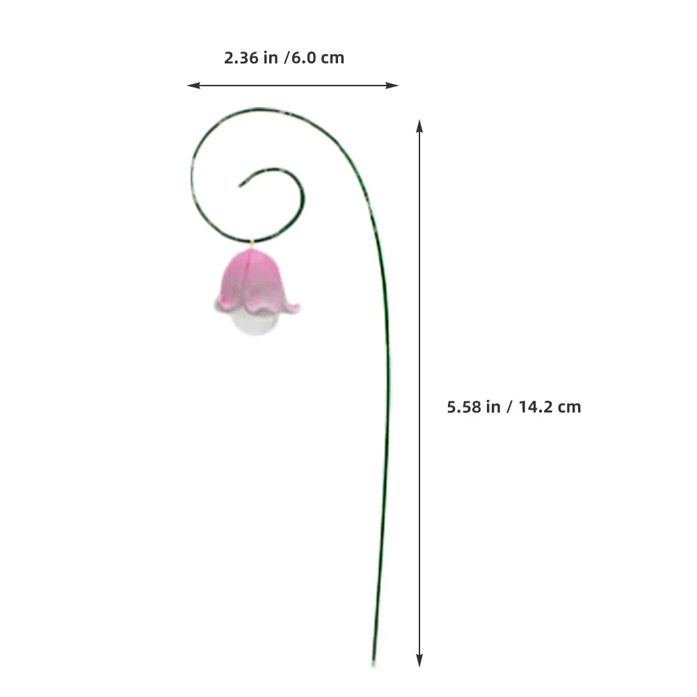 

9pcs Resin Iron Garden Stakes Decorative Yard Signs Realistic Flower Stick For Lawn Garden Metal Flower Decoration