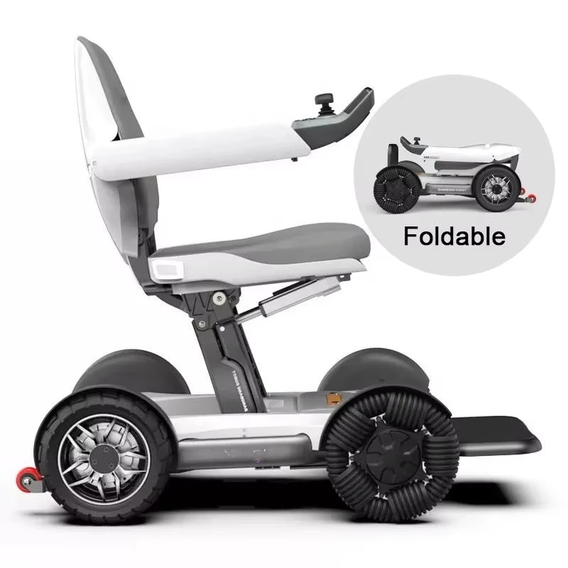 Robot Auto Intelligent Folding Portable Electric Wheelchair Mobility Scooter for Elderly People