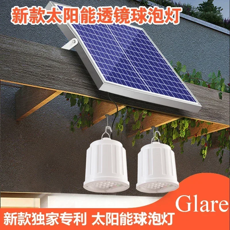 

High Brightness Solar Bulb Light for Home Power Outage Solar Garden Light Indoor Chandelier Hanging Light with Remote Control