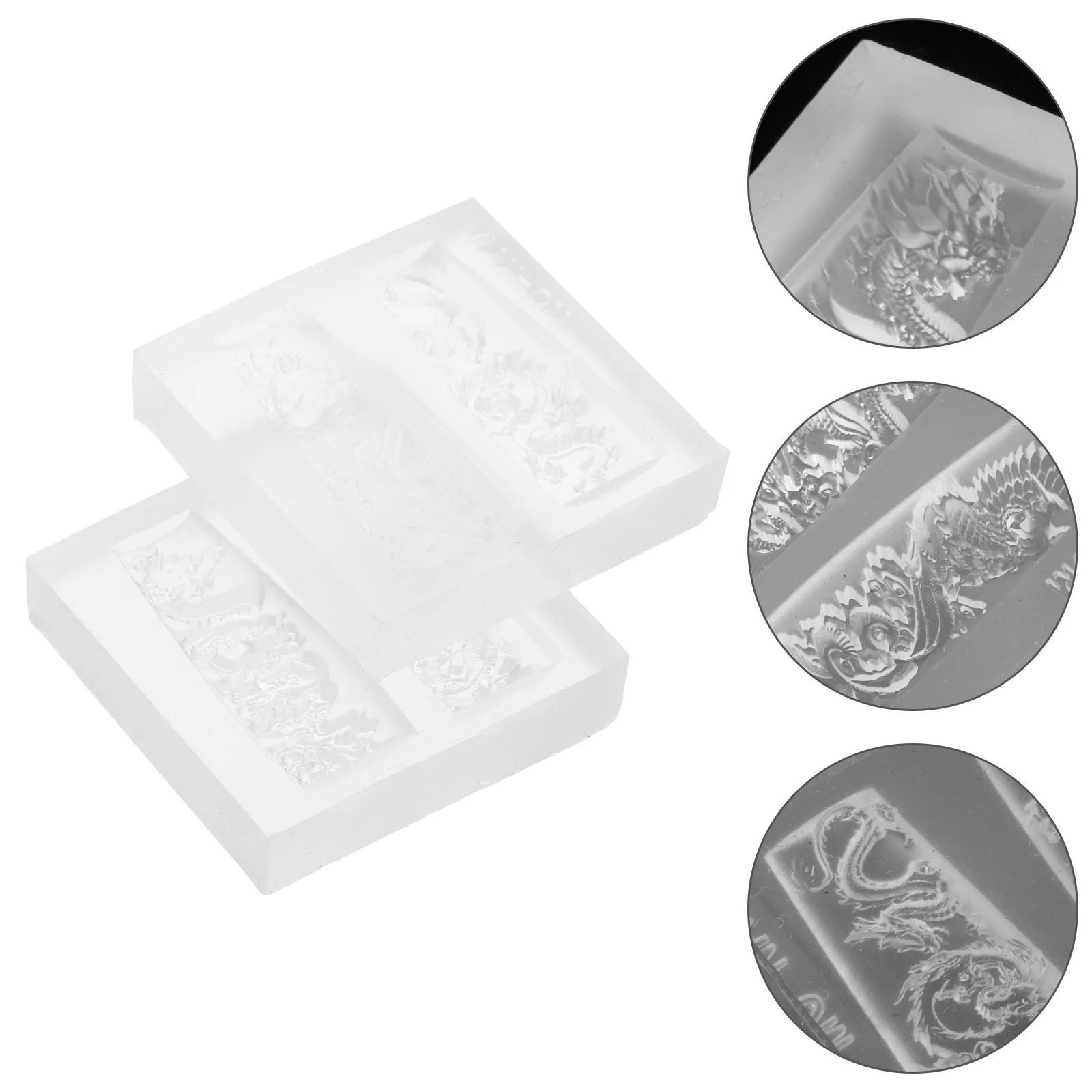 

2Pcs Nail Decor 3D Silicone Mold Durable Flexible Easy Demould DIY Nail Decoration Mold for Manicure Nails Stamping Plates