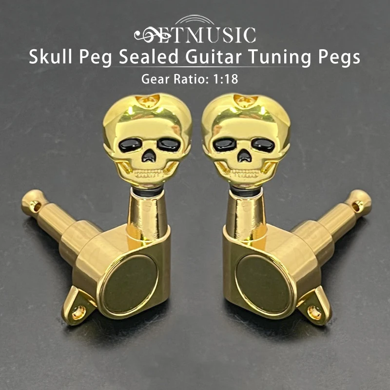 

Запорные колки для гитары Skull Peg (черные/золотые/хромированные)