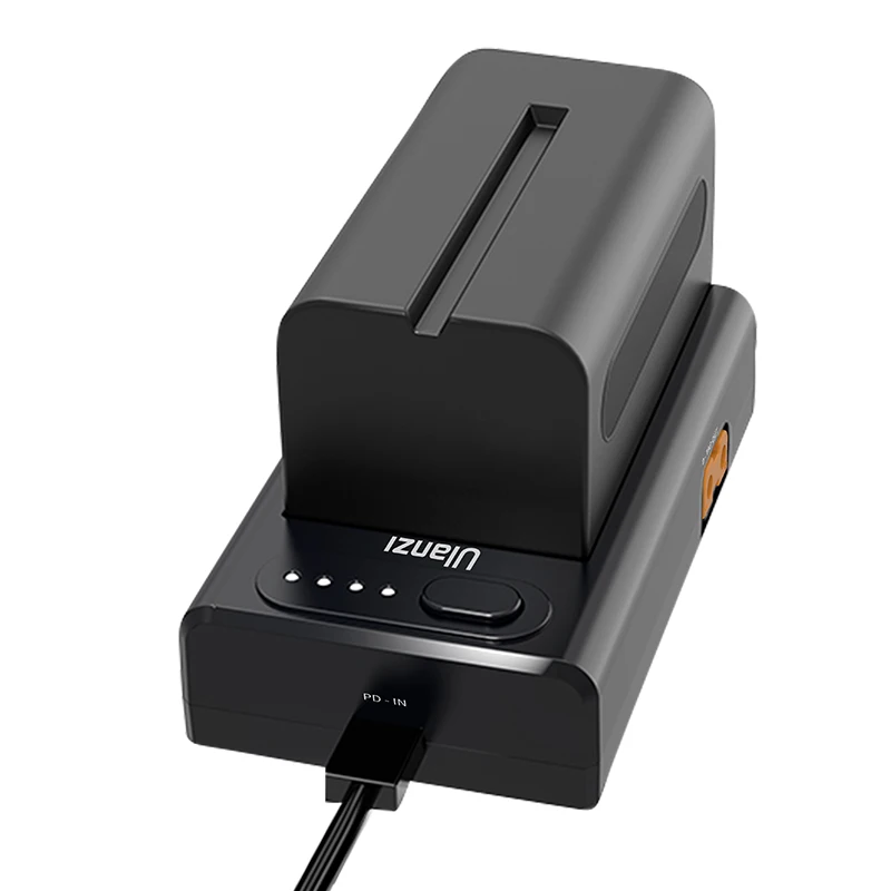 Ulanzi-cargador rápido NP-F01 22W PD QC, para Sony NP-F550, NP-F750, NP-F970, USB-A, salida de USB-C