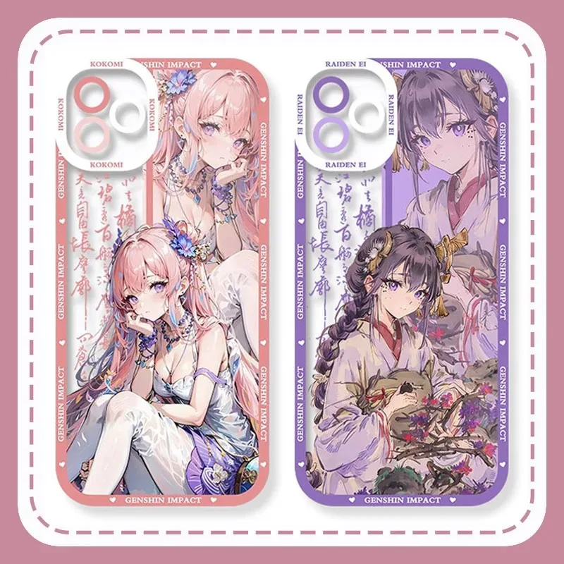 Case For Xiaomi 13T 12T 11T 10T 14 13 12 11 Lite 5G NE POCO F6 X6 Pro X3 NFC X5 X4 GT F3 F4 F5 M6 M5S C65 Anime Genshin Impact