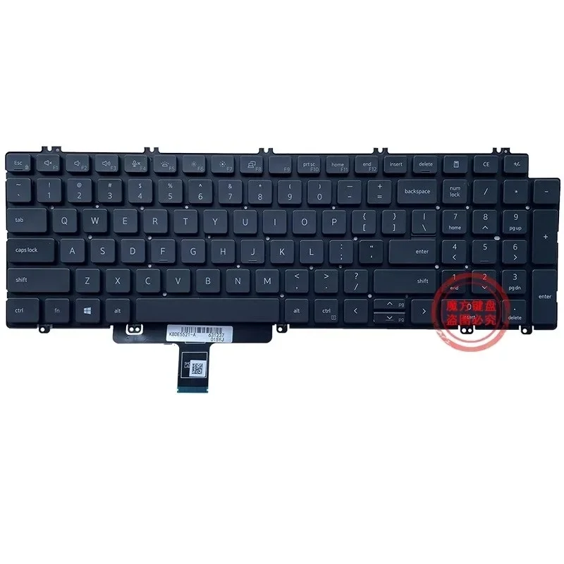 dl+New US Keyboard for DELL Precision 3560 3561 3570 3571 3580 Laptop Keyboard with Backlight