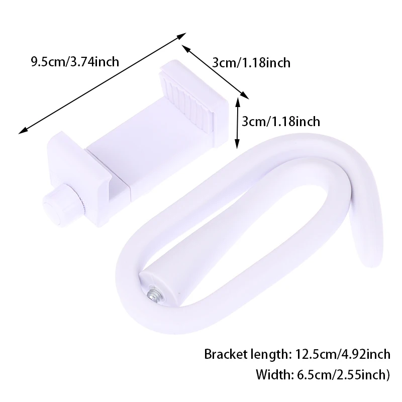 Universal Baby Monitor Holder Longer White Flexible Silicon Baby Camera Stand Camera Mount Hole-Free Crib Cradle Rod