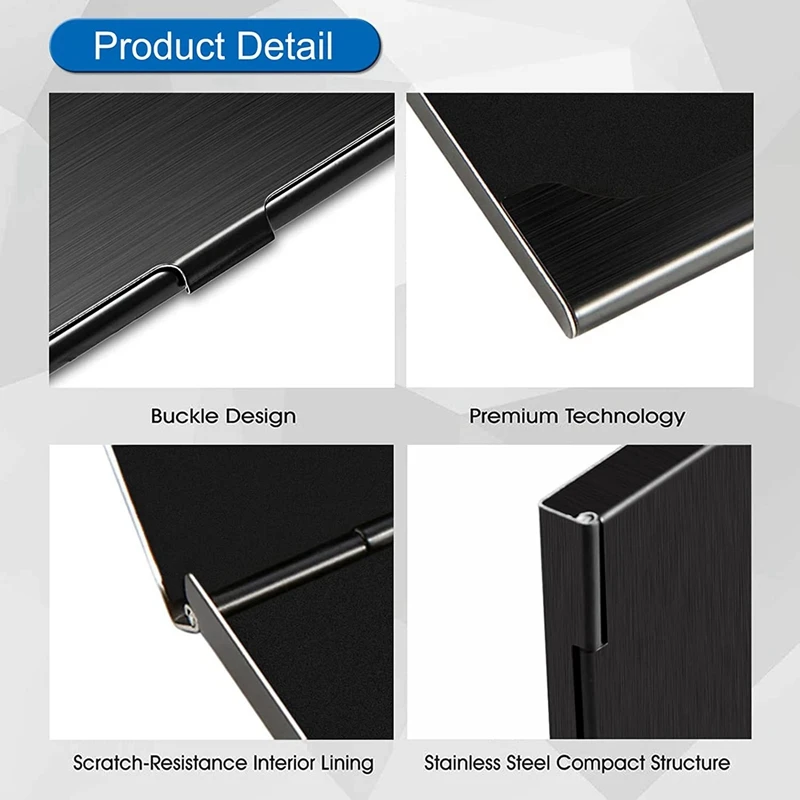 2X деловой телефон, тонкая деловая карта, карманная фотография, кошелек, стиль с пряжкой, черный цвет