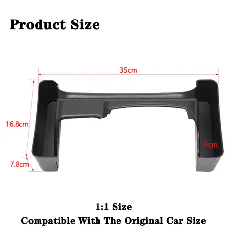 Stowing Tidying for Jeep Wrangler JL Gladiator JT 2018-2023 4-Doors Car Gear Shift Storage Box Organizer Tray Accessories Black 8 best sales jeep jl storage - №2